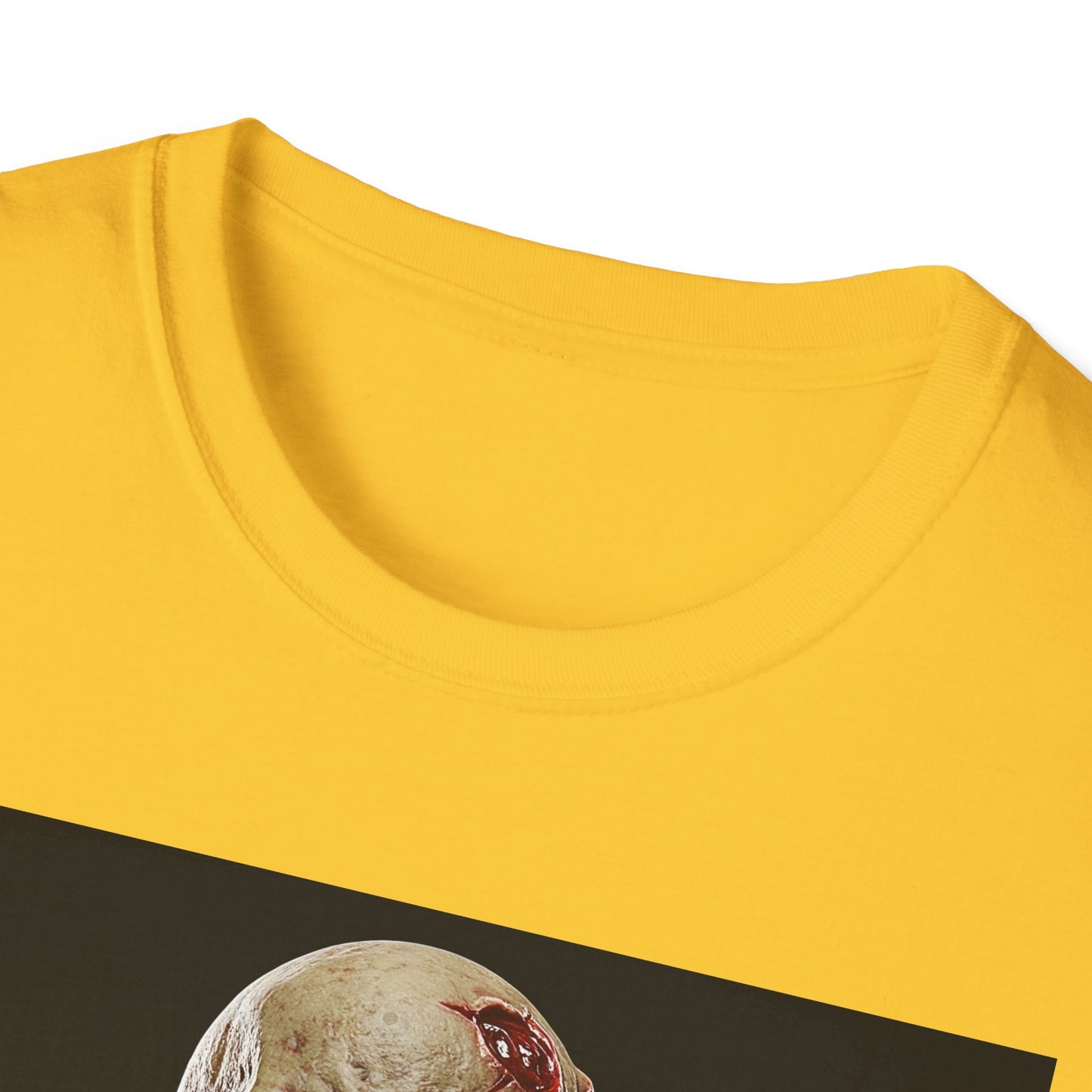 Apocalyptic Portrait Tee, bold, decaying zombie graphic