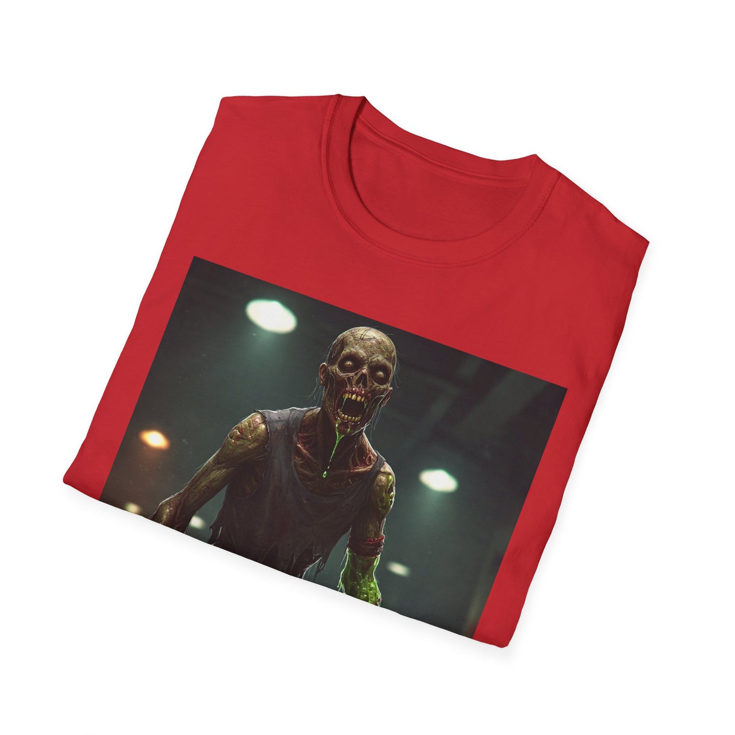 Apocalyptic Portrait Tee, bold, decaying zombie graphic