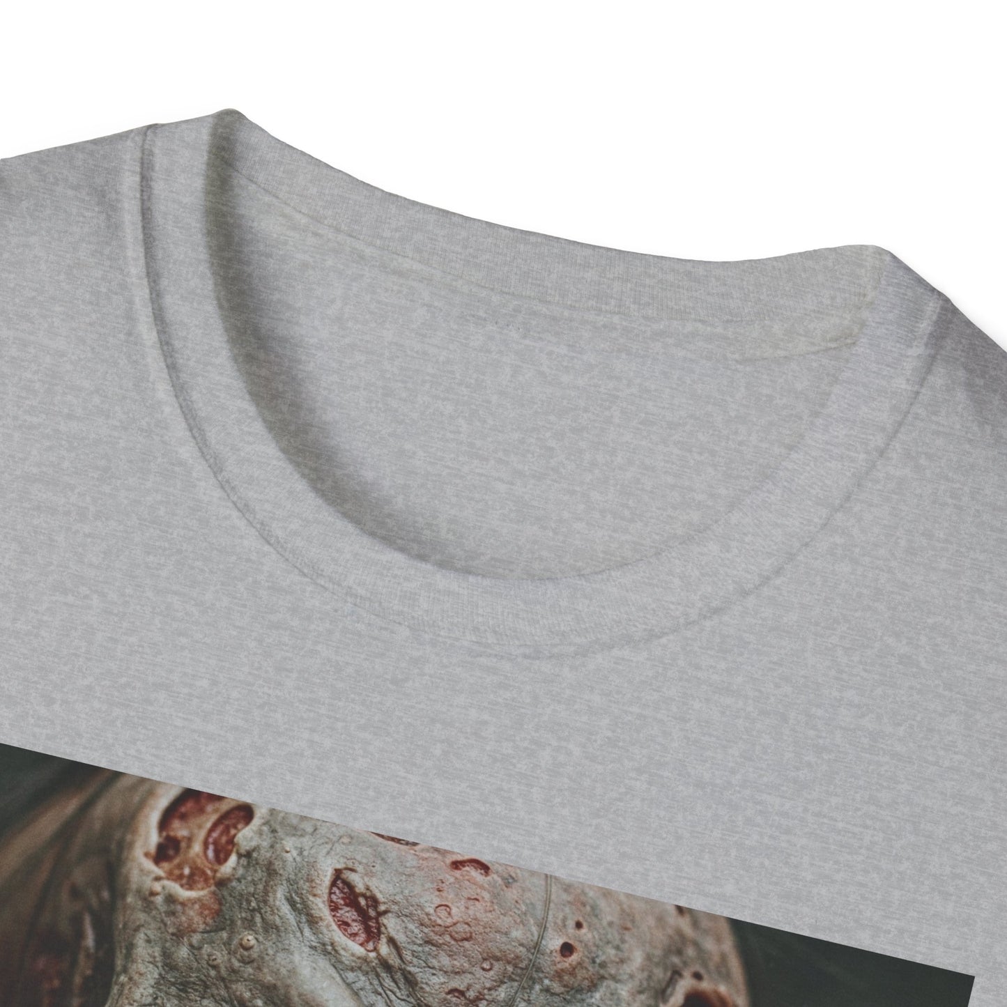 Apocalyptic Portrait Tee, bold, decaying zombie graphic