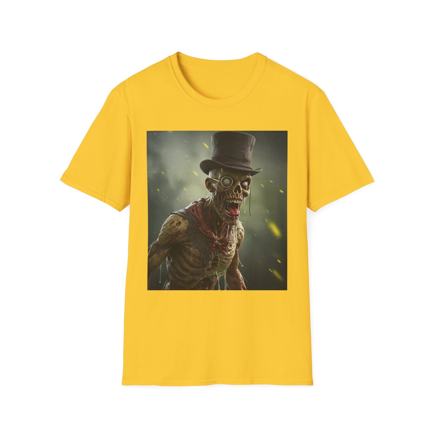 Apocalyptic Portrait Tee, bold, decaying zombie graphic