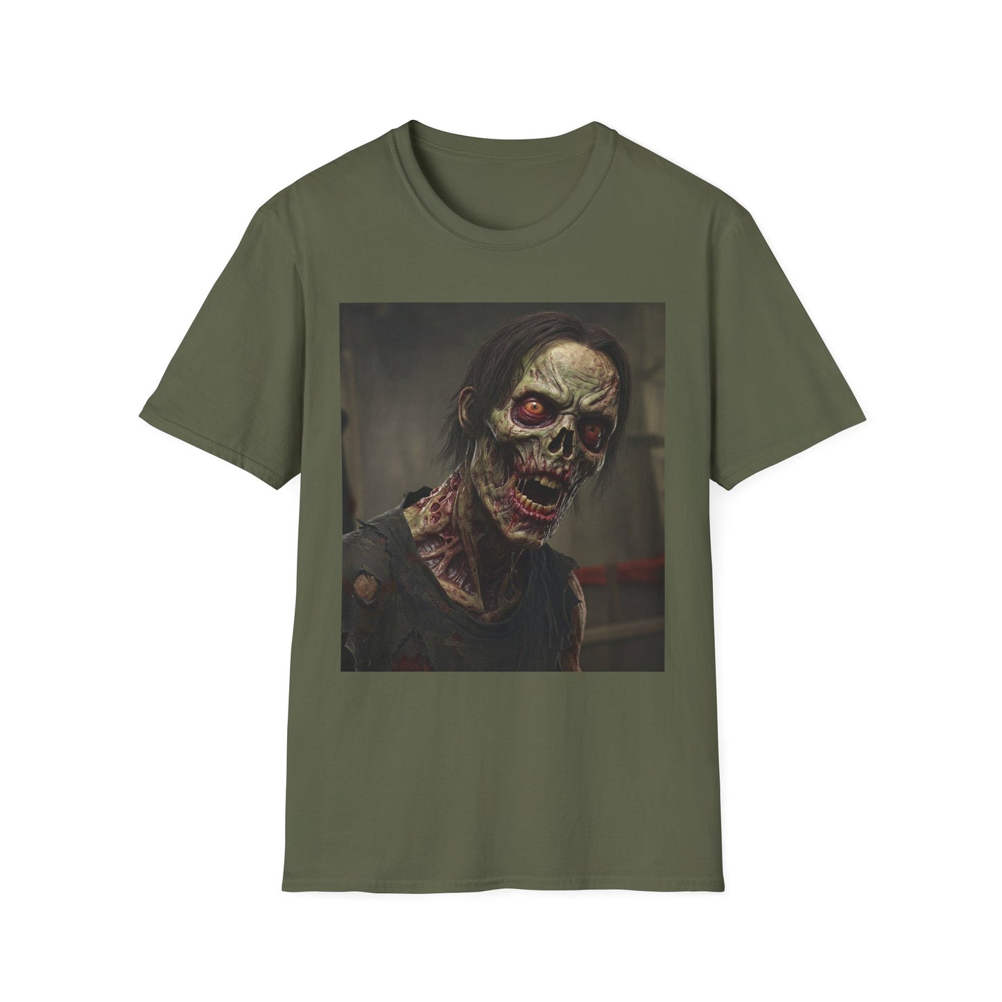 Zombie Graphic Unisex Softstyle T-Shirt for Horror Fans