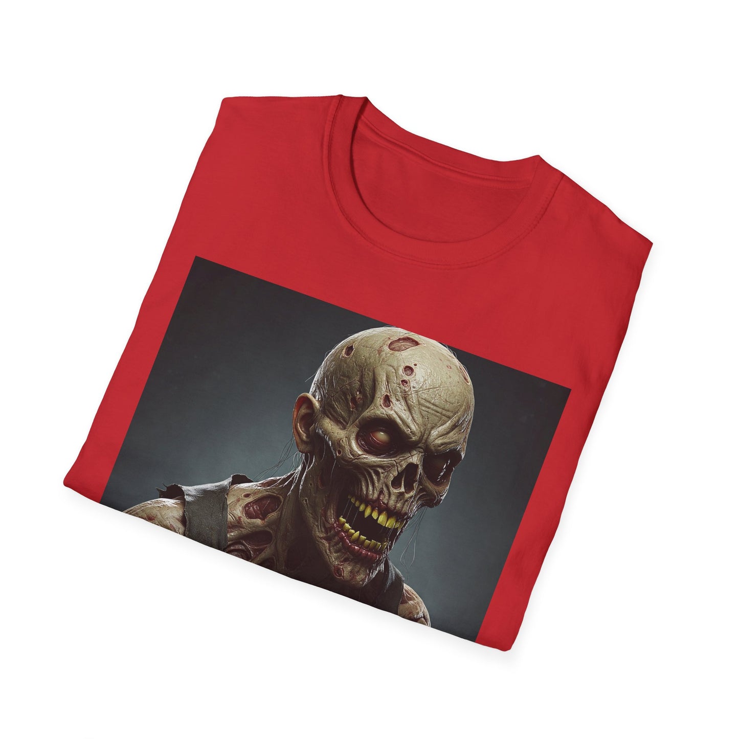 Apocalyptic Portrait Tee, bold, decaying zombie graphic