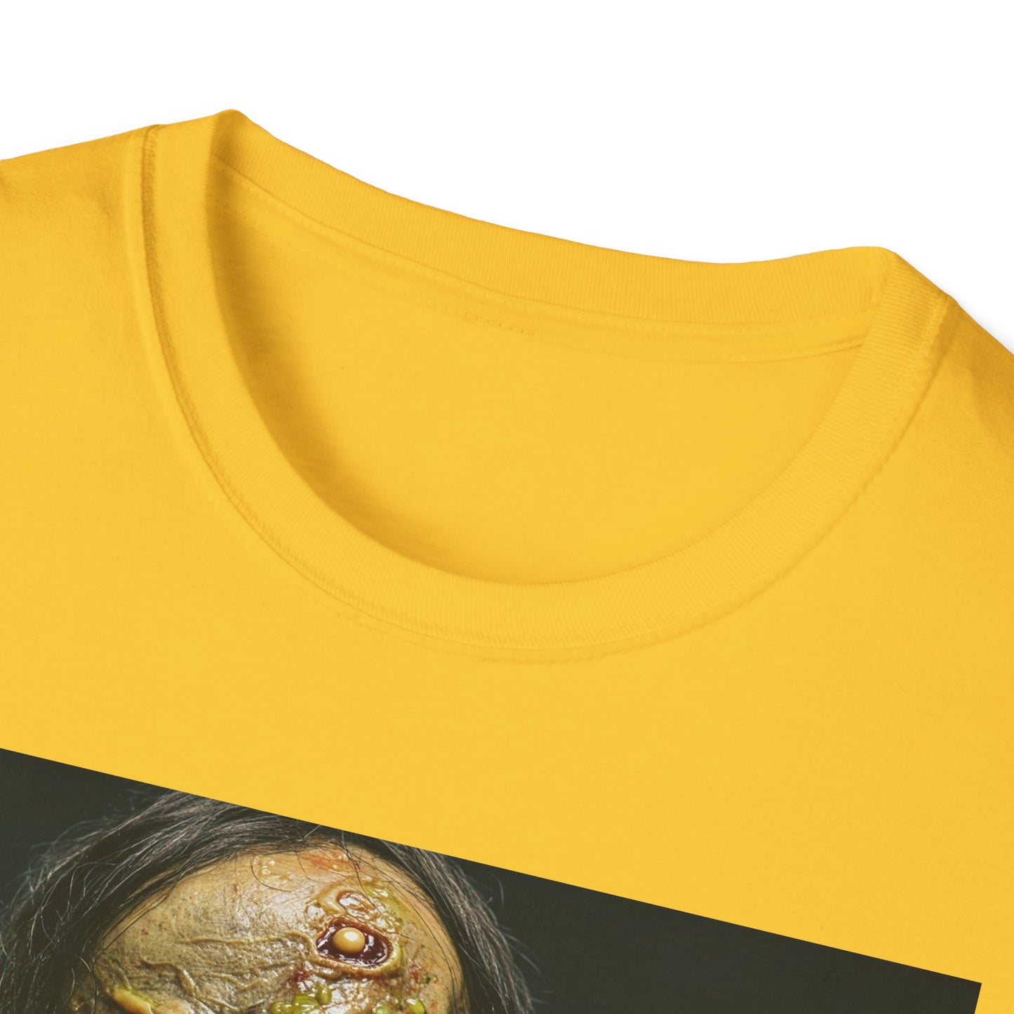 Apocalyptic Portrait Tee, bold, decaying zombie graphic