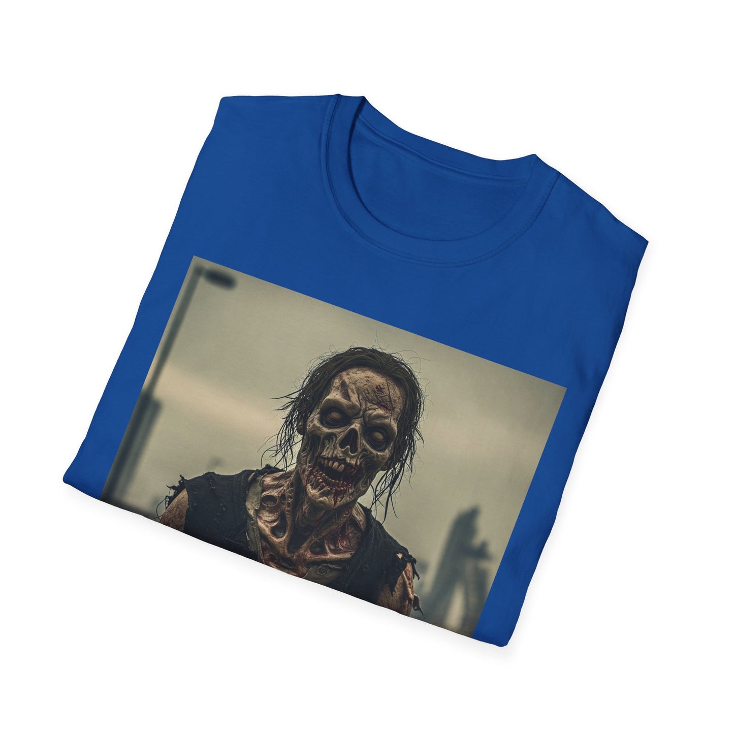 Apocalyptic Portrait Tee, bold, decaying zombie graphic