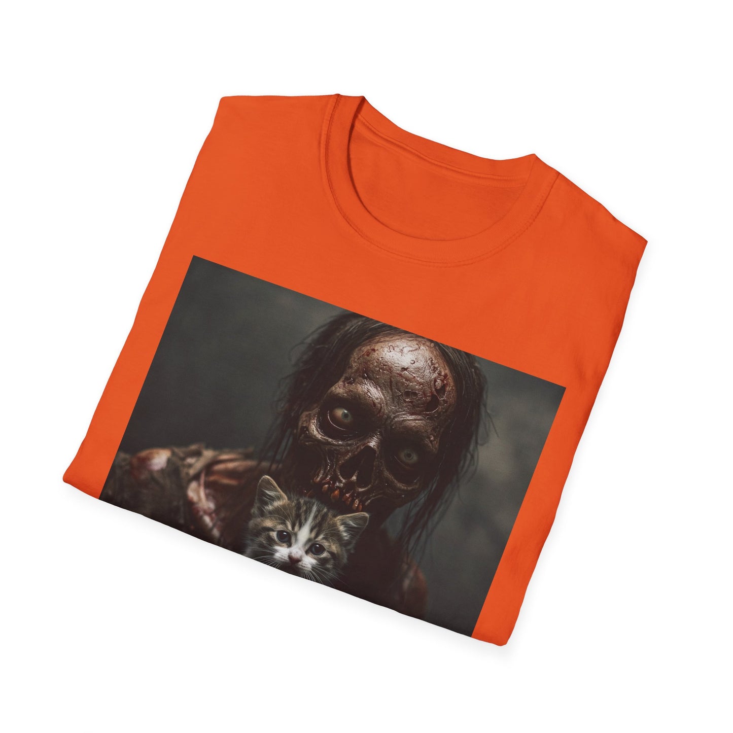 Apocalyptic Portrait Tee, bold, decaying zombie graphic