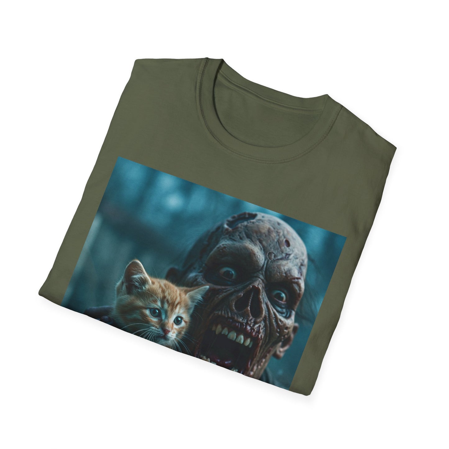 Apocalyptic Portrait Tee, bold, decaying zombie graphic