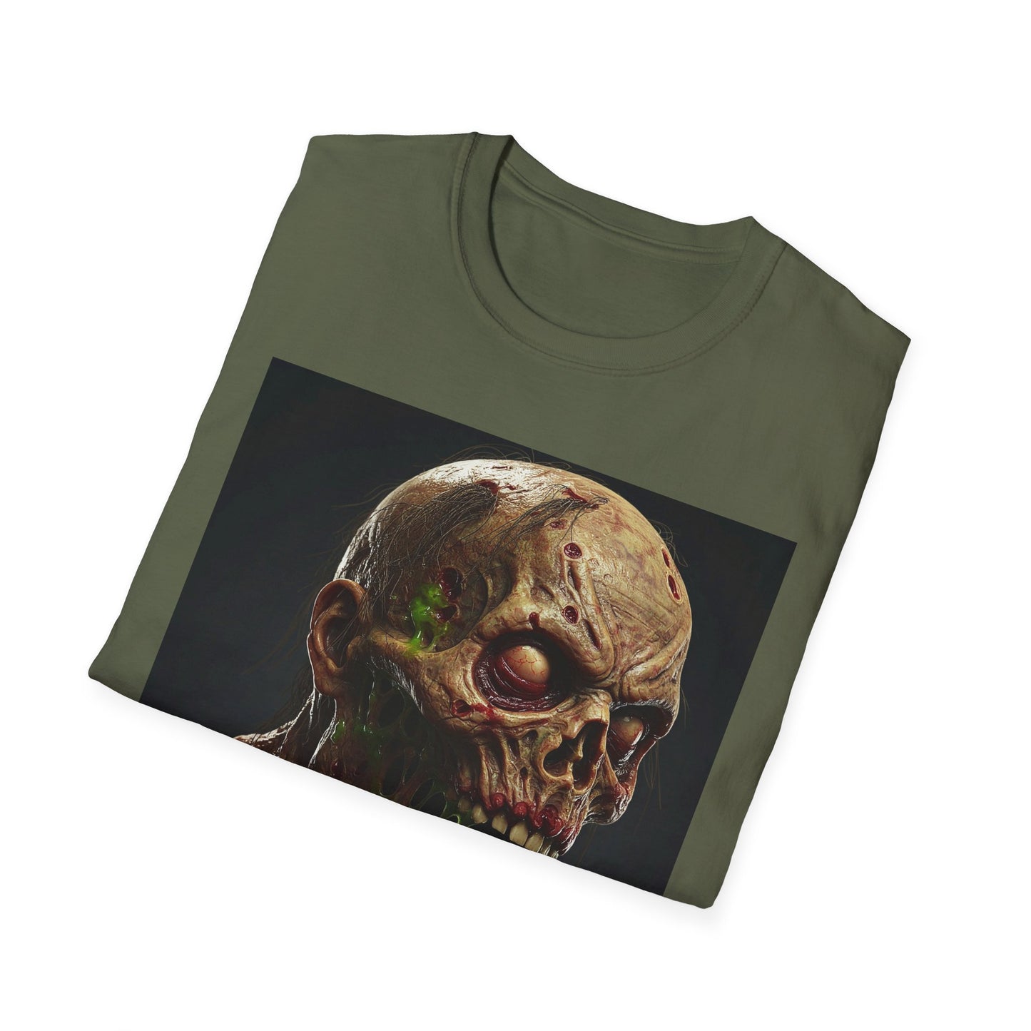 Creepy Skeleton Graphic T-Shirt - Unisex Softstyle Horror Tee