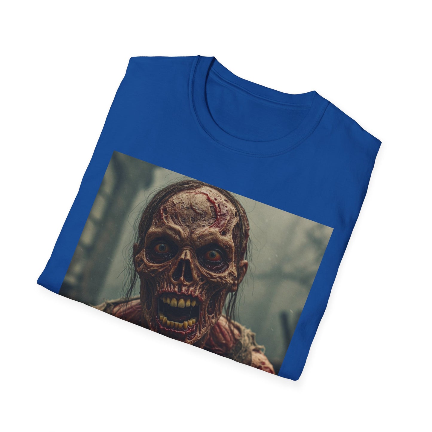 Apocalyptic Portrait Tee, bold, decaying zombie graphic