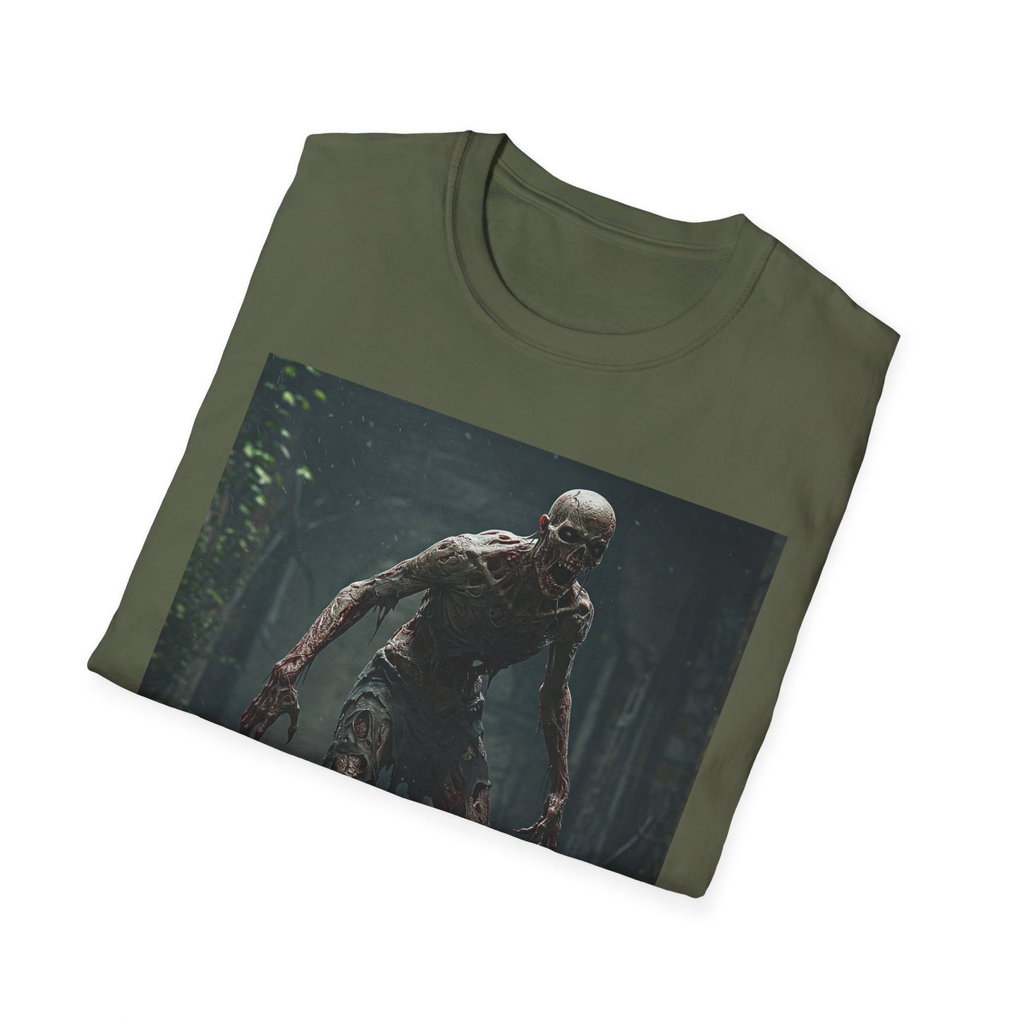 Horror Creature Unisex Softstyle T-Shirt - Spooky Graphic Tee