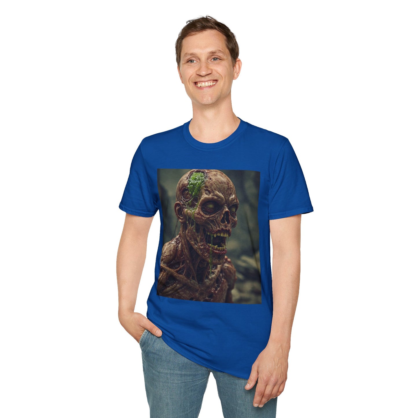 Unisex Softstyle T-Shirt - Skeletal Creepy Art Design