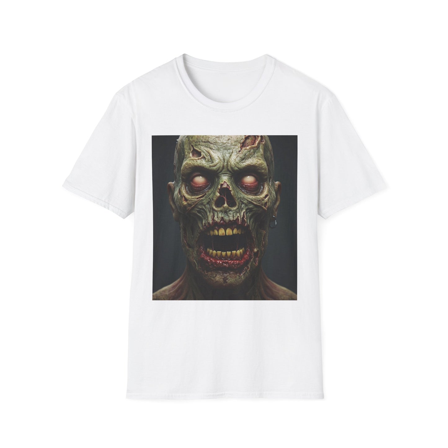 Zombie Apocalypse Apocalyptic Portrait Tee, bold, decaying zombie graphic