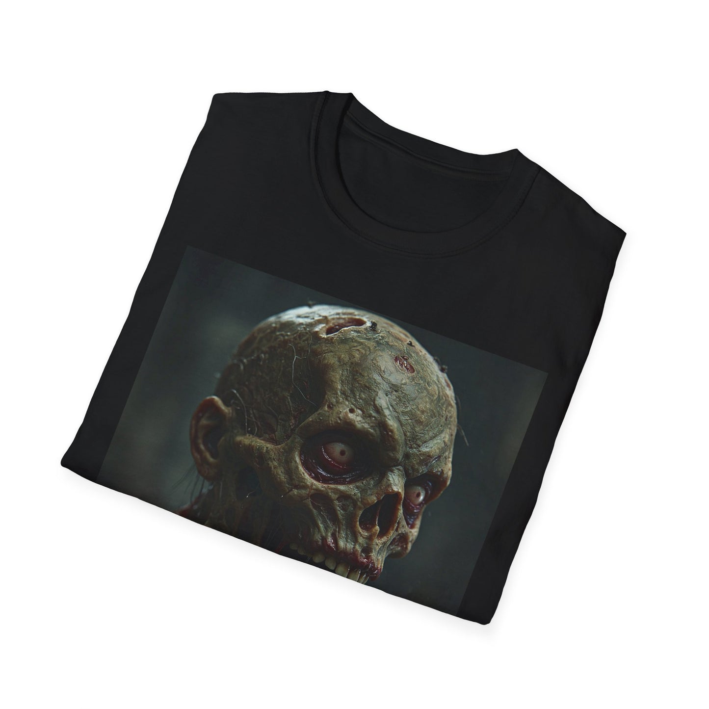 Apocalyptic Portrait Tee, bold, decaying zombie graphic