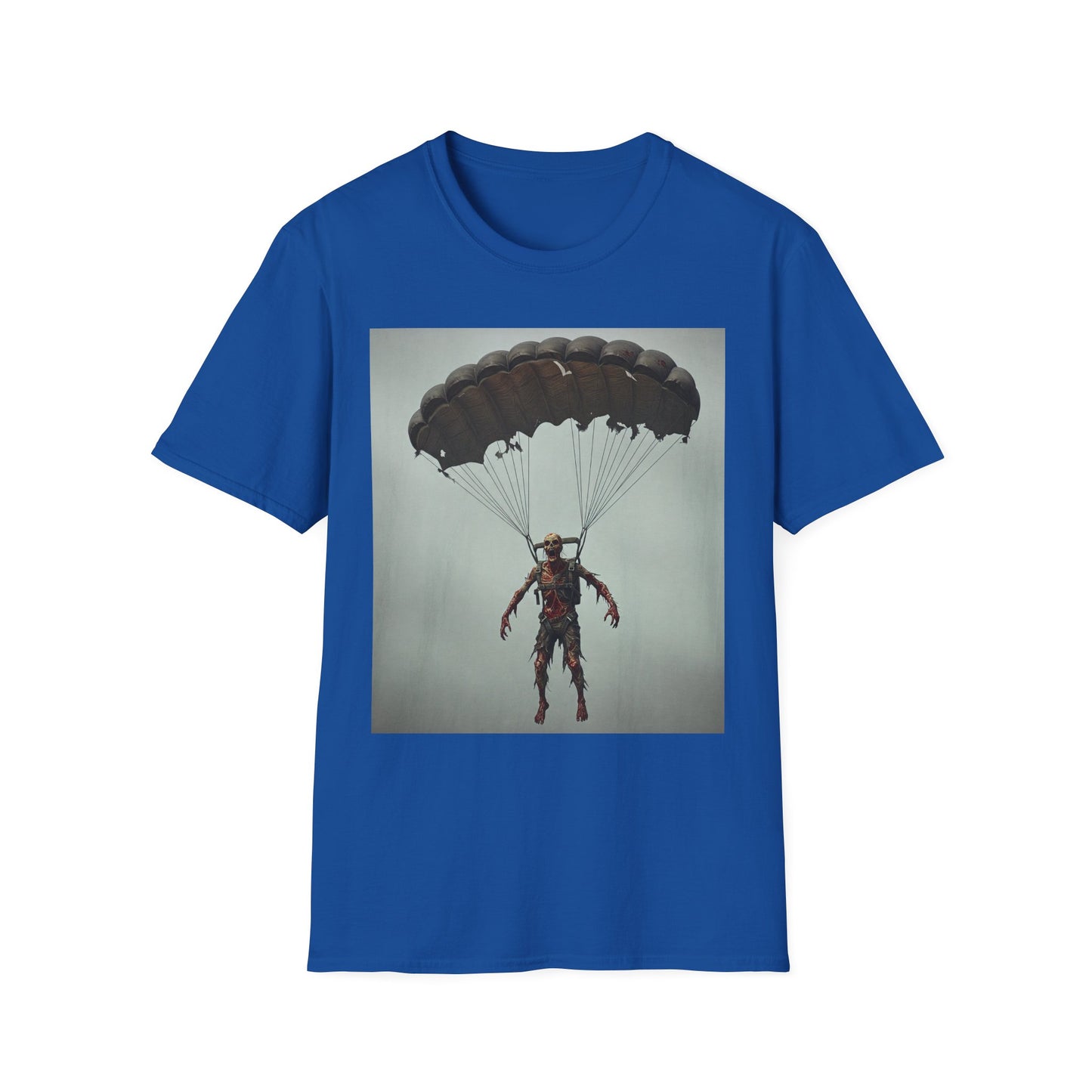 Adventure Awaits Parachuting Hero Unisex Softstyle T-Shirt