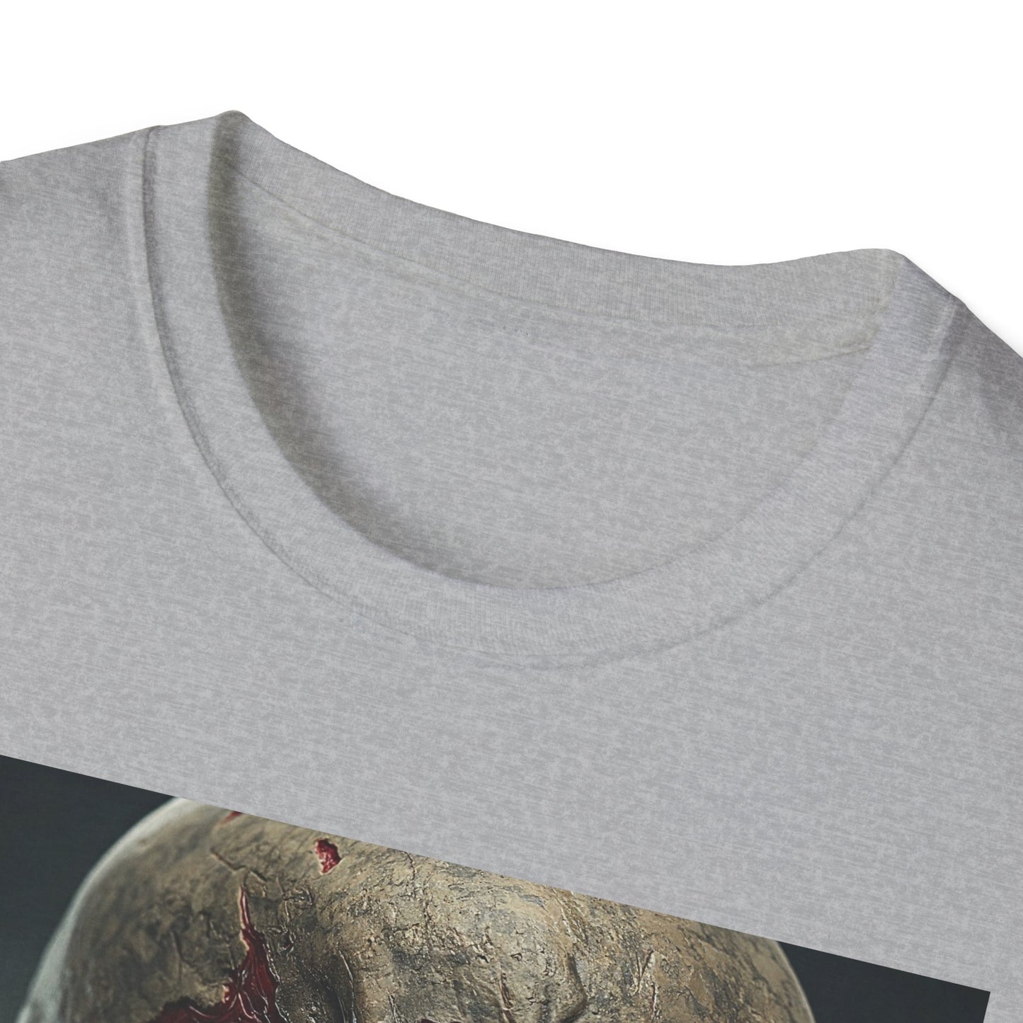 Apocalyptic Portrait Tee, bold, decaying zombie graphic