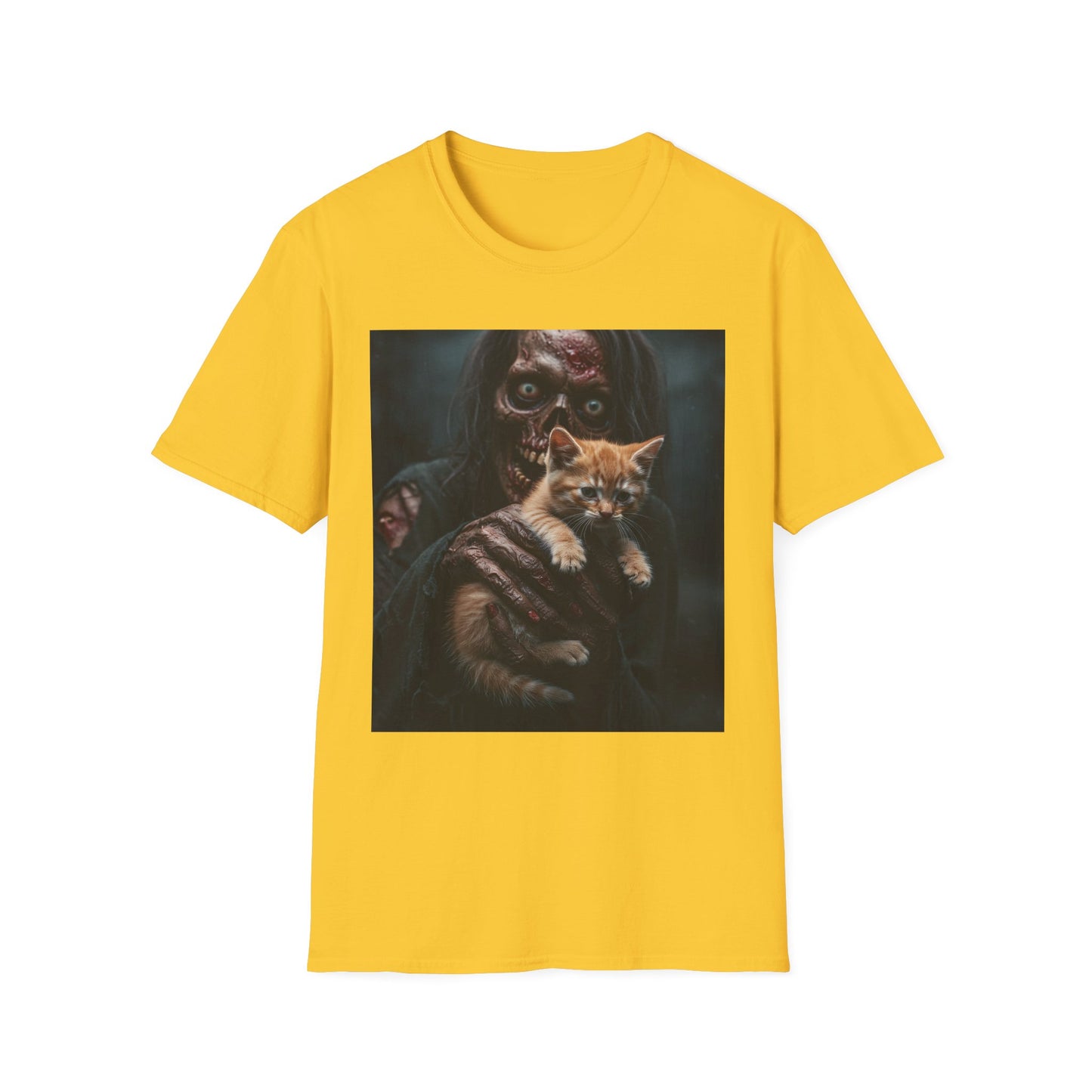 Apocalyptic Portrait Tee, bold, decaying zombie graphic