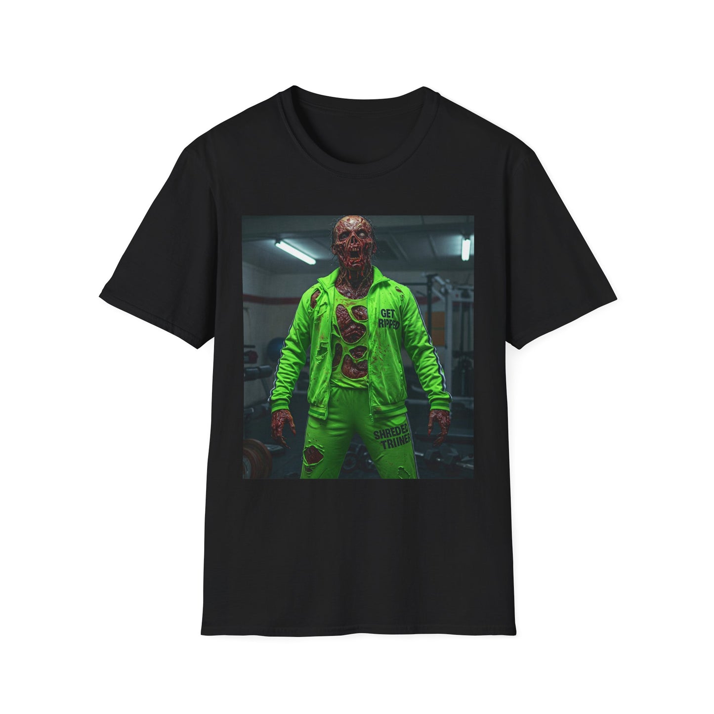 Apocalyptic Portrait Tee, bold, decaying zombie graphic