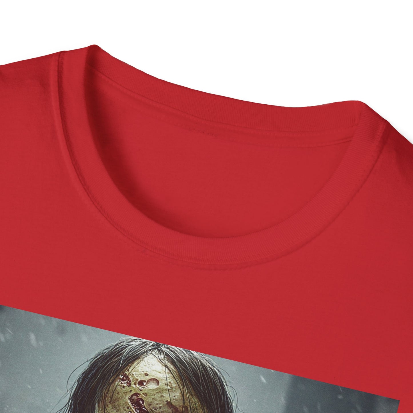 Apocalyptic Portrait Tee, bold, decaying zombie graphic