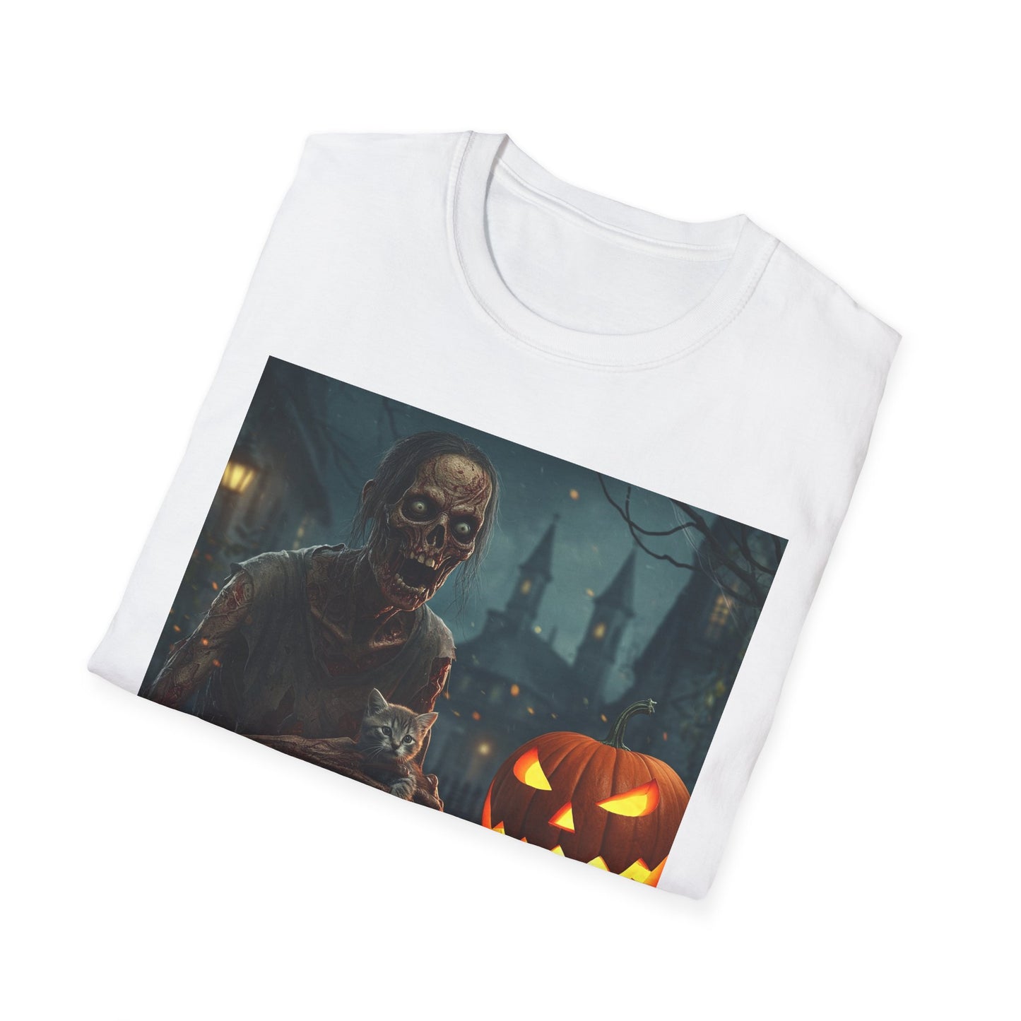 Apocalyptic Portrait Tee, bold, decaying zombie graphic