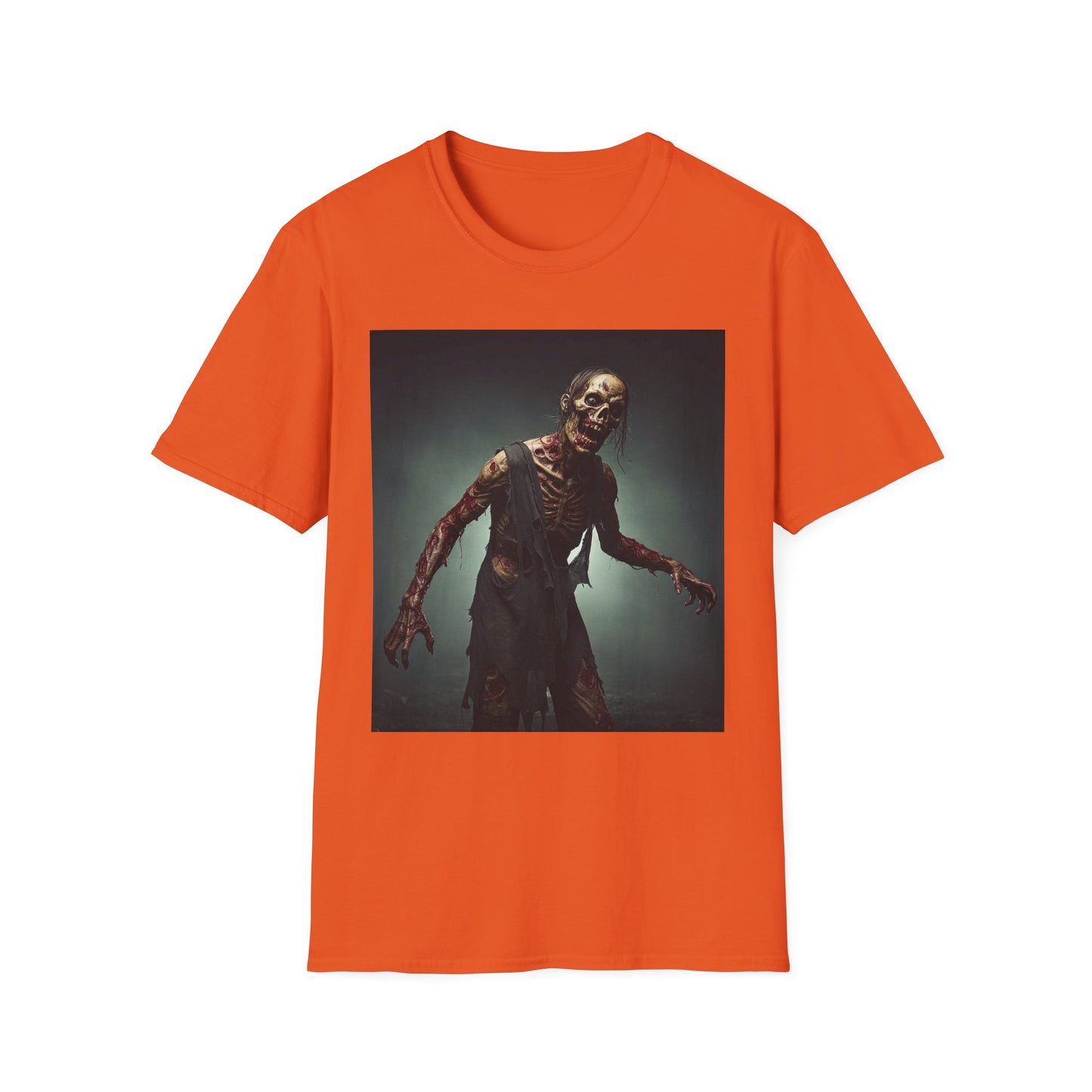 Apocalyptic Portrait Tee, bold, decaying zombie graphic