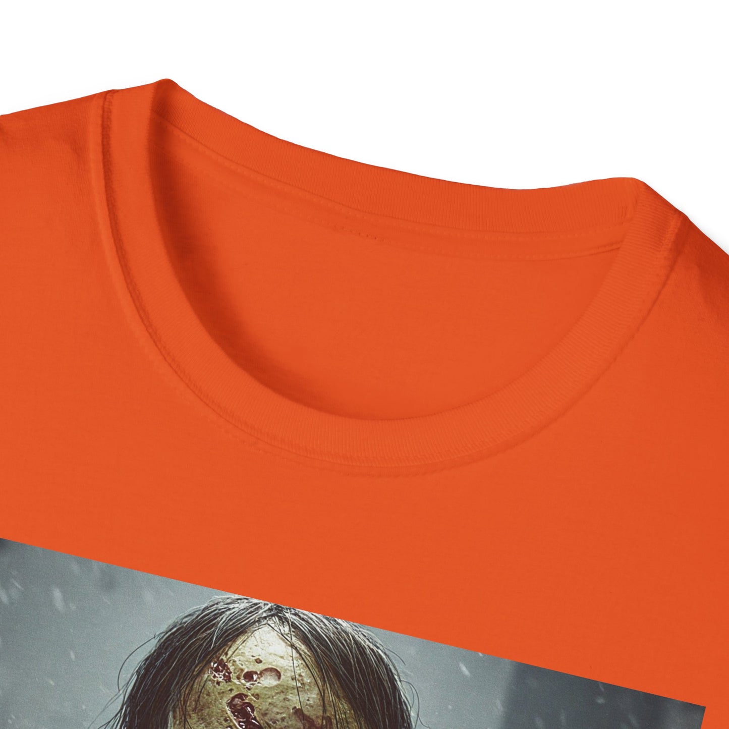 Apocalyptic Portrait Tee, bold, decaying zombie graphic