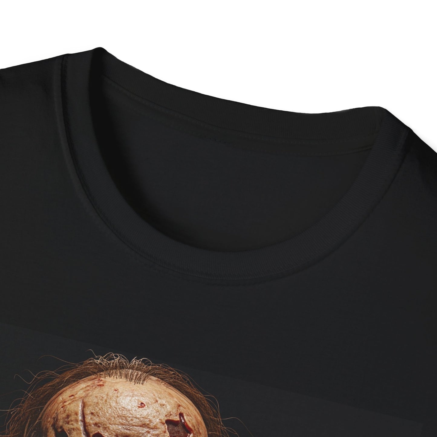 Apocalyptic Portrait Tee, bold, decaying zombie graphic