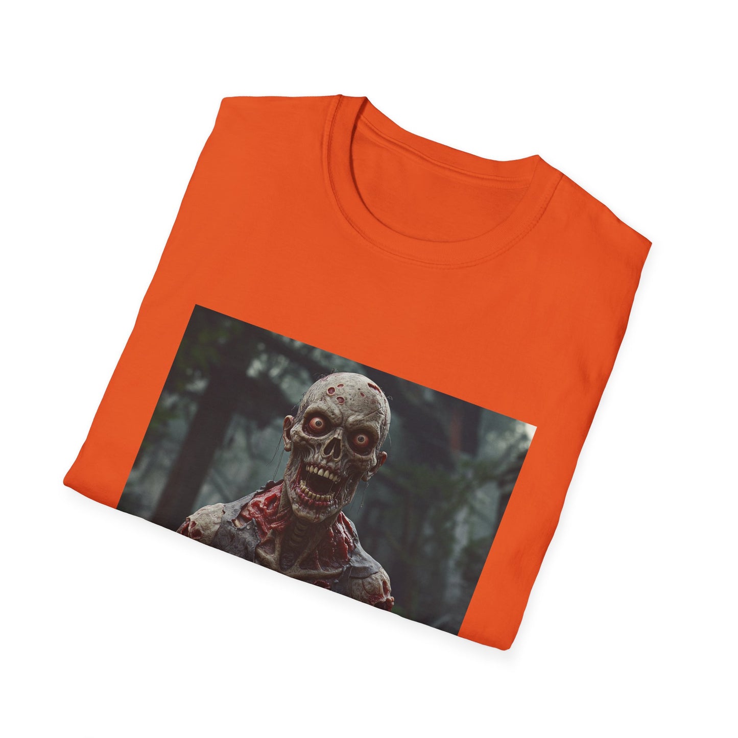 Apocalyptic Portrait Tee, bold, decaying zombie graphic