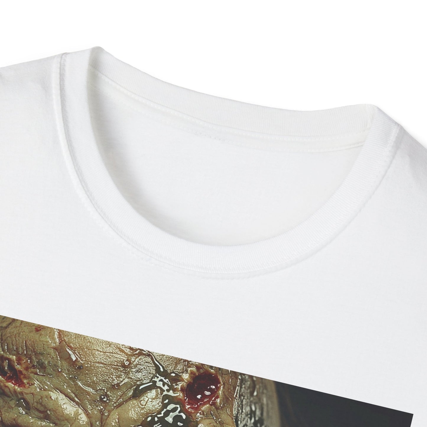 Apocalyptic Portrait Tee, bold, decaying zombie graphic