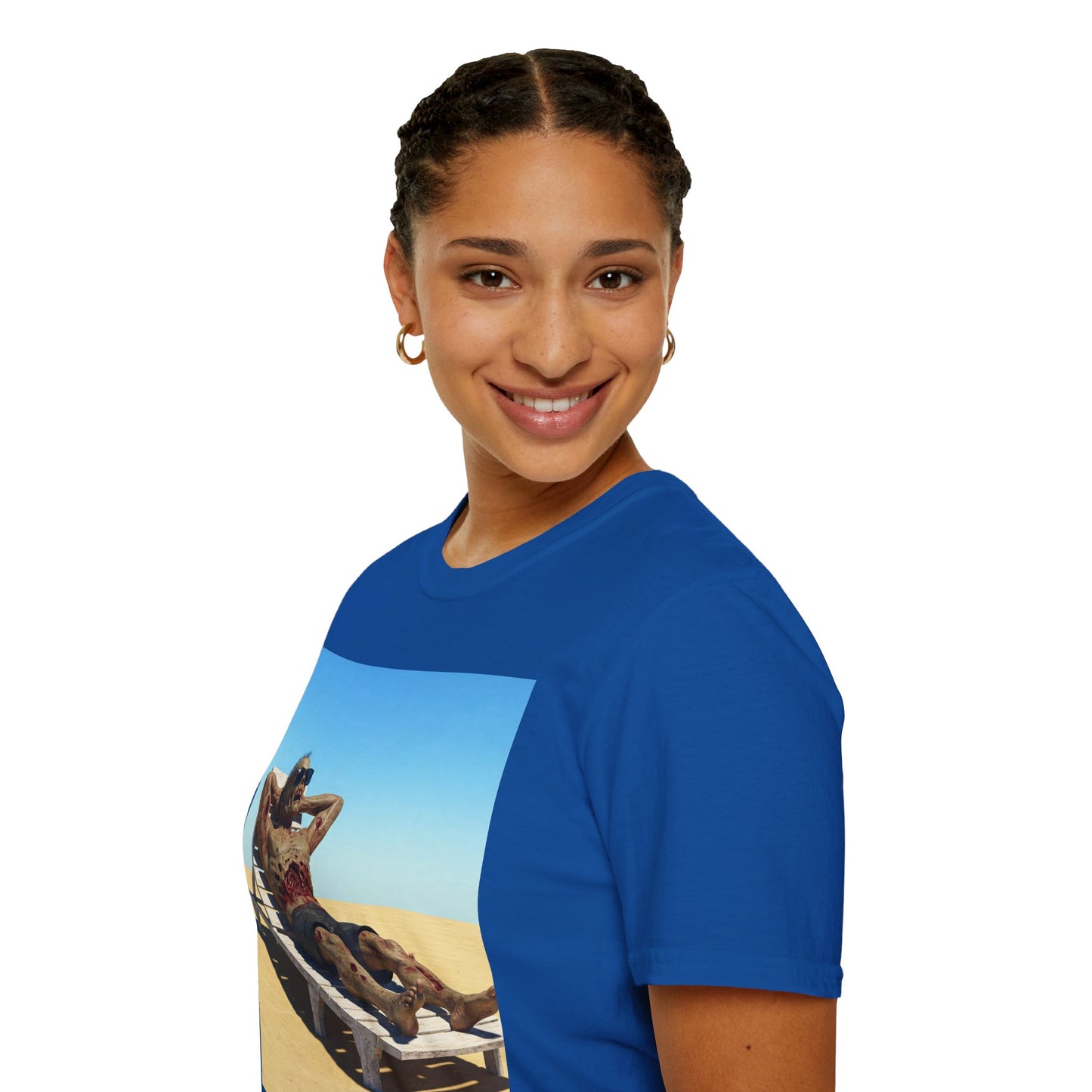 Relaxed Vibes Unisex Softstyle T-Shirt - Beach Chill Design