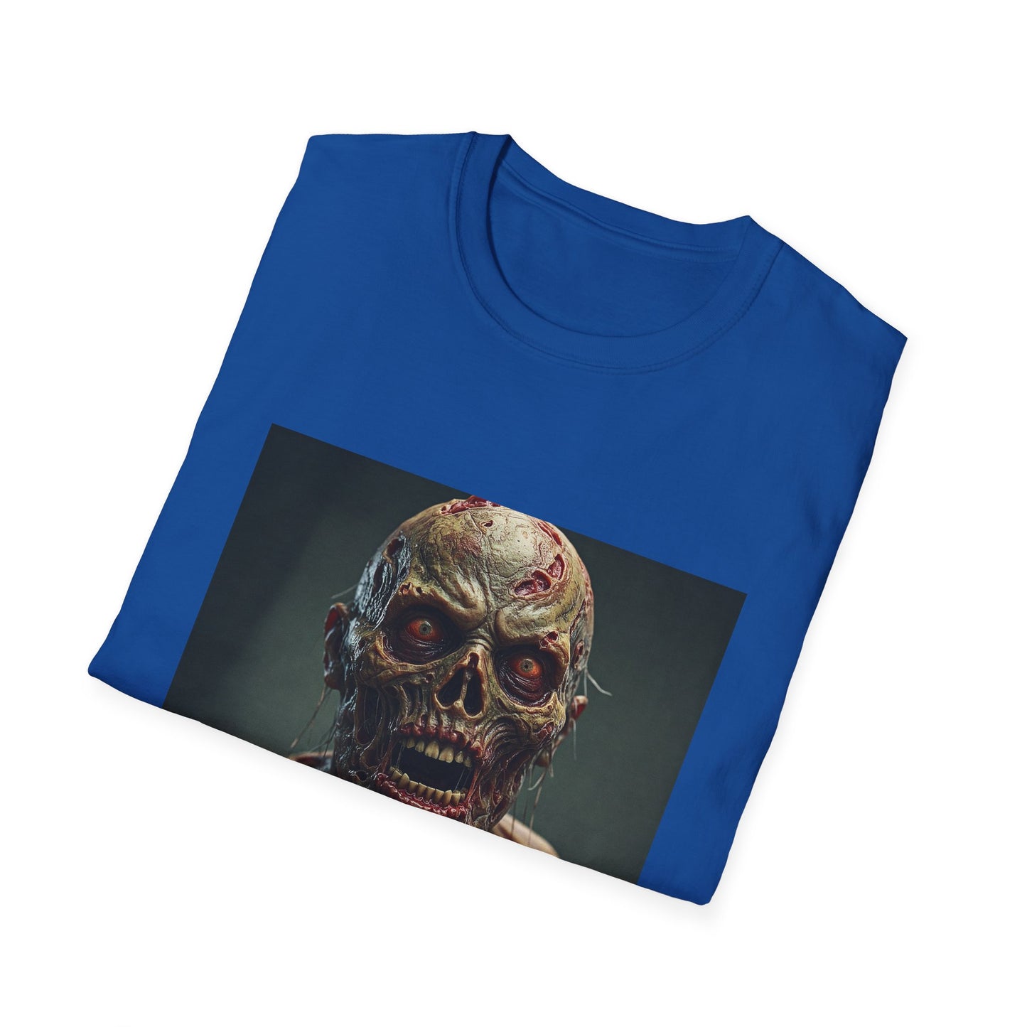 Apocalyptic Portrait Tee, bold, decaying zombie graphic