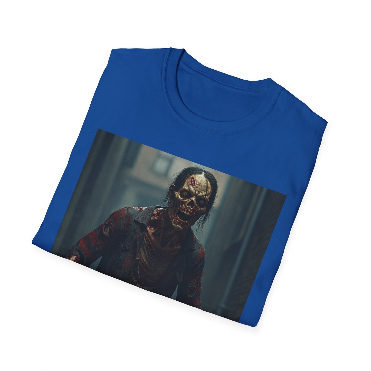 Apocalyptic Portrait Tee, bold, decaying zombie graphic