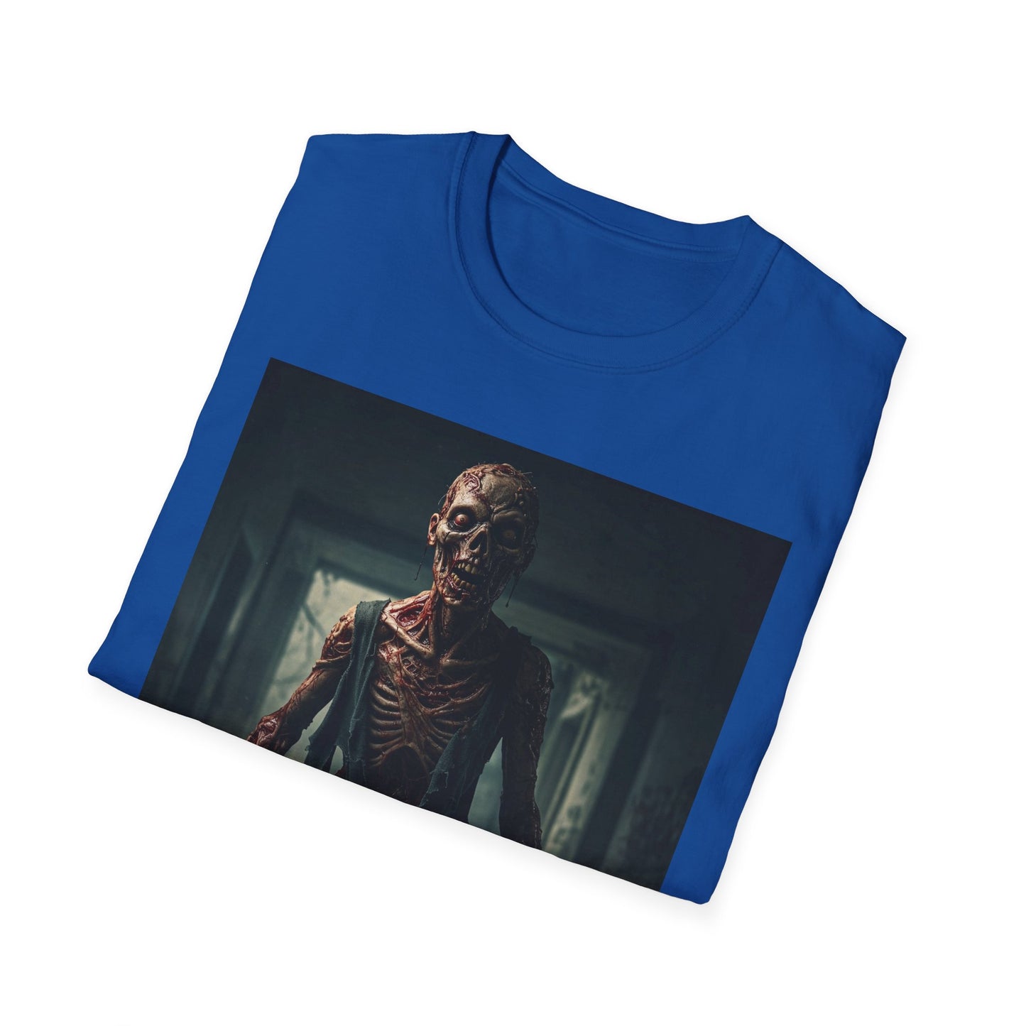 Apocalyptic Portrait Tee, bold, decaying zombie graphic