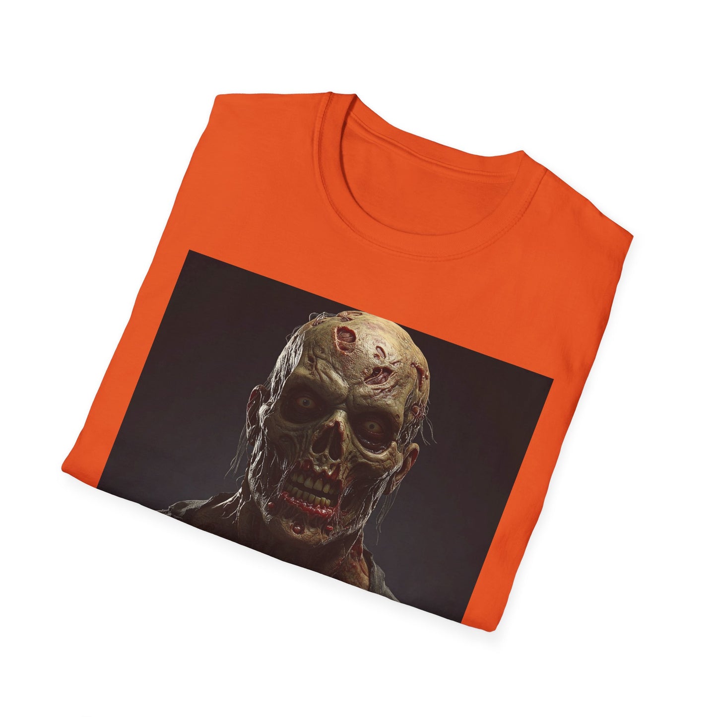 Apocalyptic Portrait Tee, bold, decaying zombie graphic