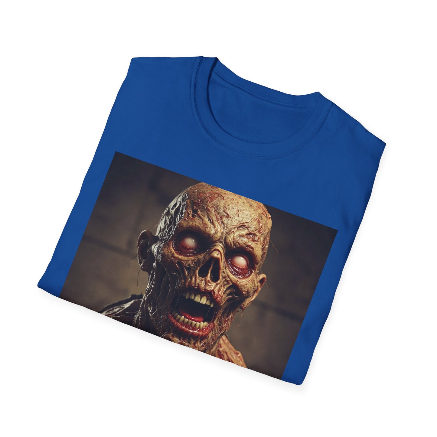 Apocalyptic Portrait Tee, bold, decaying zombie graphic