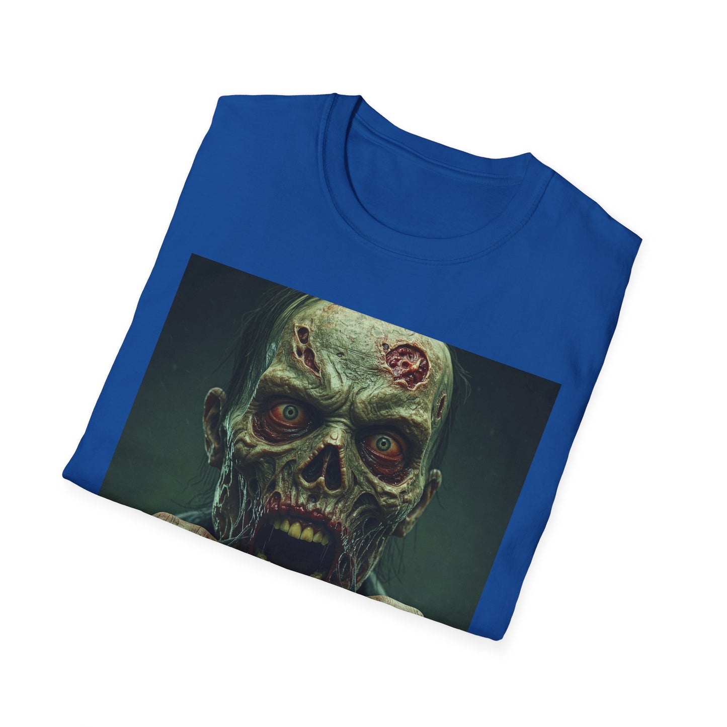 Apocalyptic Portrait Tee, bold, decaying zombie graphic