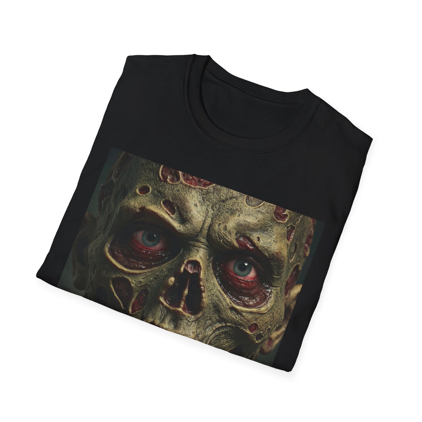 Apocalyptic Portrait Tee, bold, decaying zombie graphic