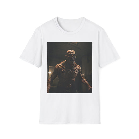 Apocalyptic Portrait Tee, bold, decaying zombie graphic