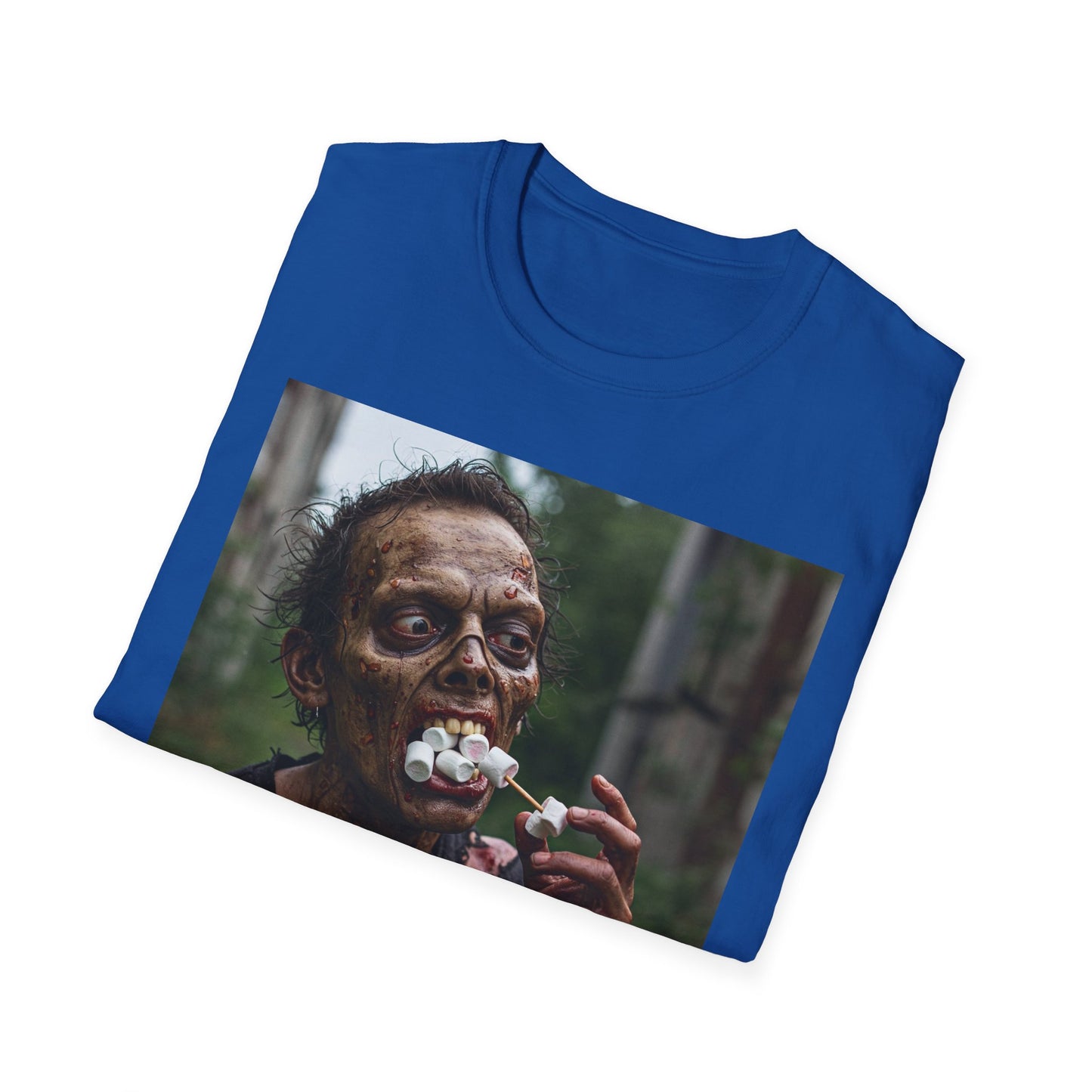 Zombie Themed Unisex Softstyle T-Shirt - Perfect for Halloween and Horror Fans