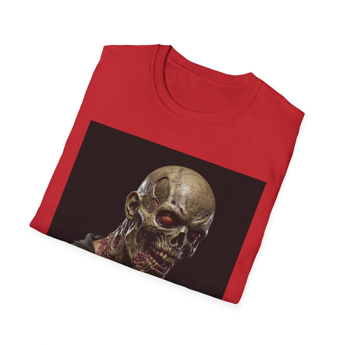 Apocalyptic Portrait Tee, bold, decaying zombie graphic