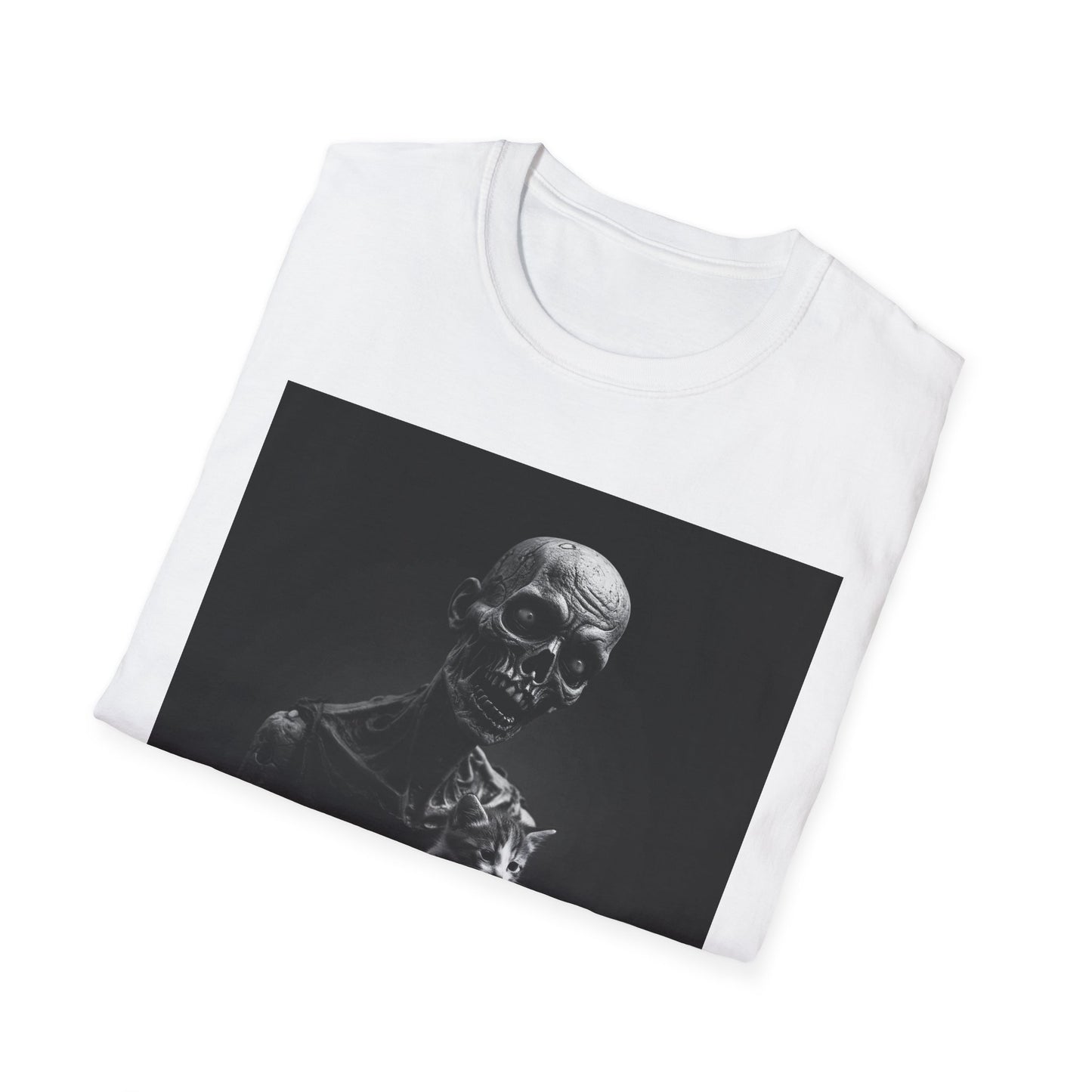 Apocalyptic Portrait Tee, bold, decaying zombie graphic