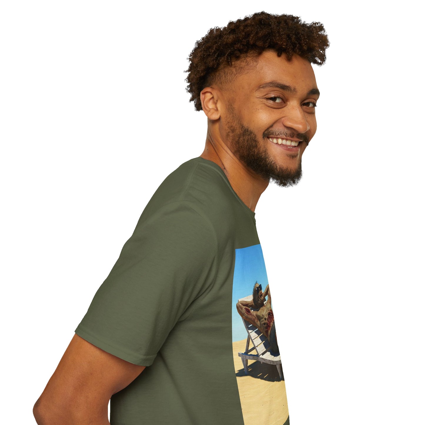 Relaxed Vibes Unisex Softstyle T-Shirt - Beach Chill Design