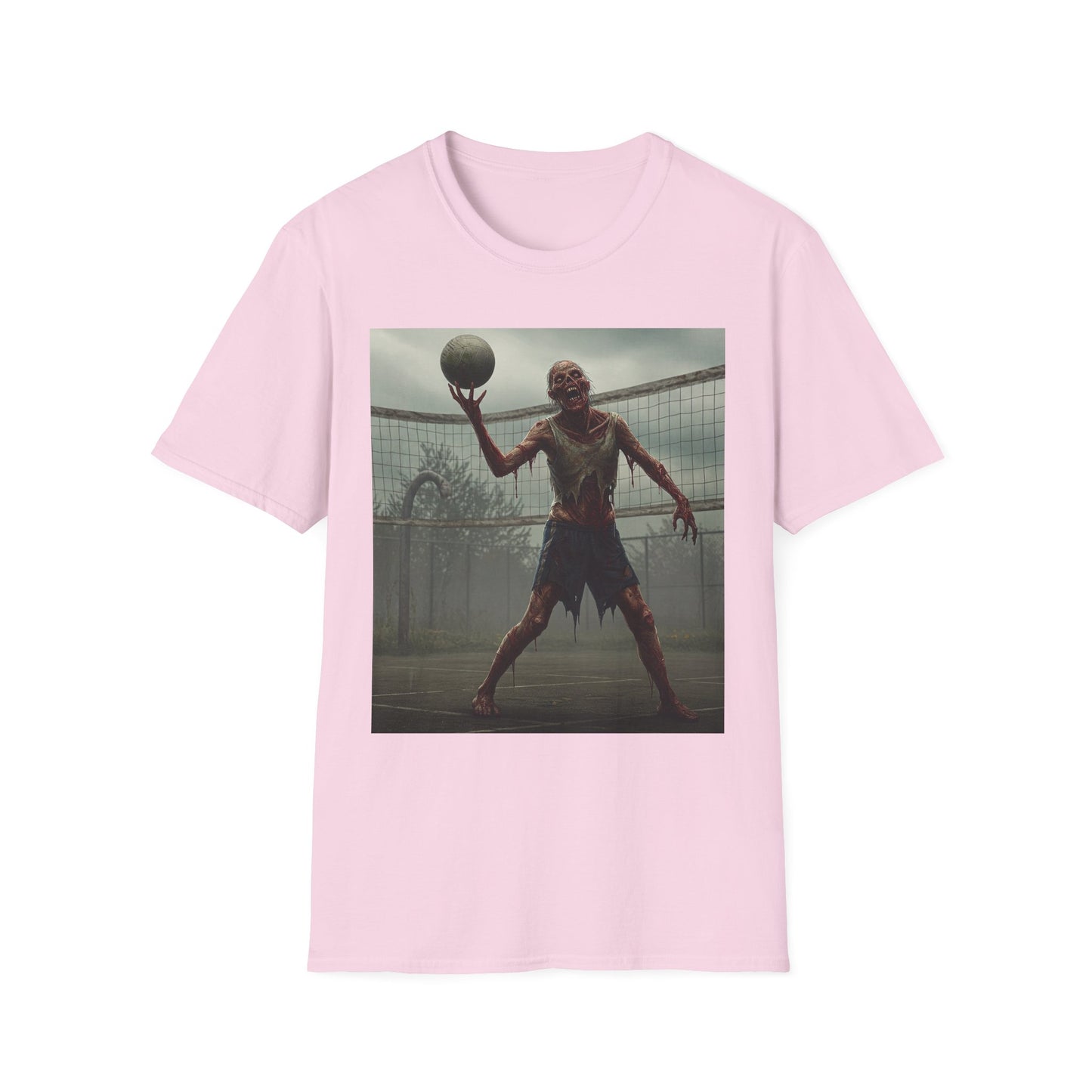 Zombie Basketball Unisex Softstyle T-Shirt | Horror Graphic Tee