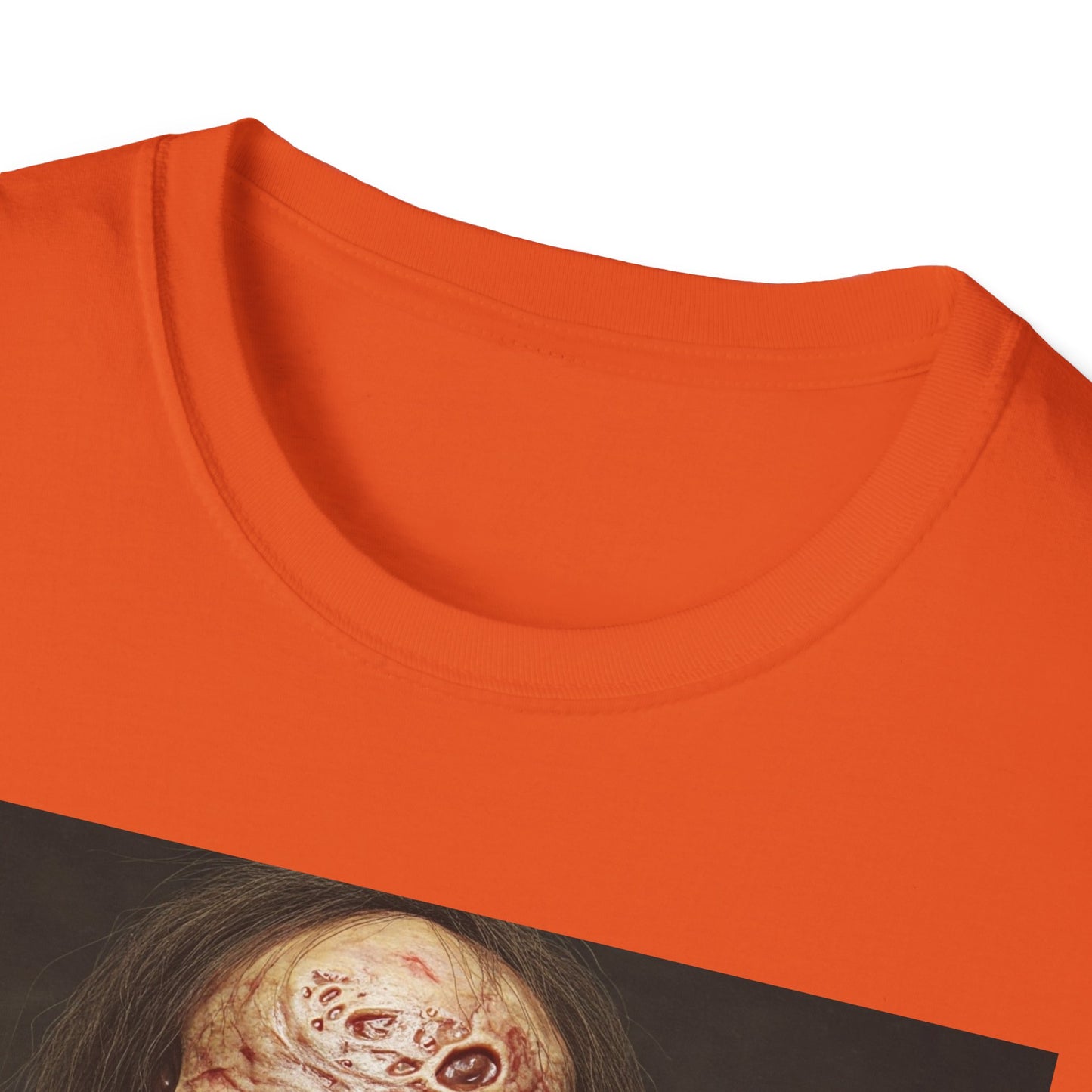 Apocalyptic Portrait Tee, bold, decaying zombie graphic