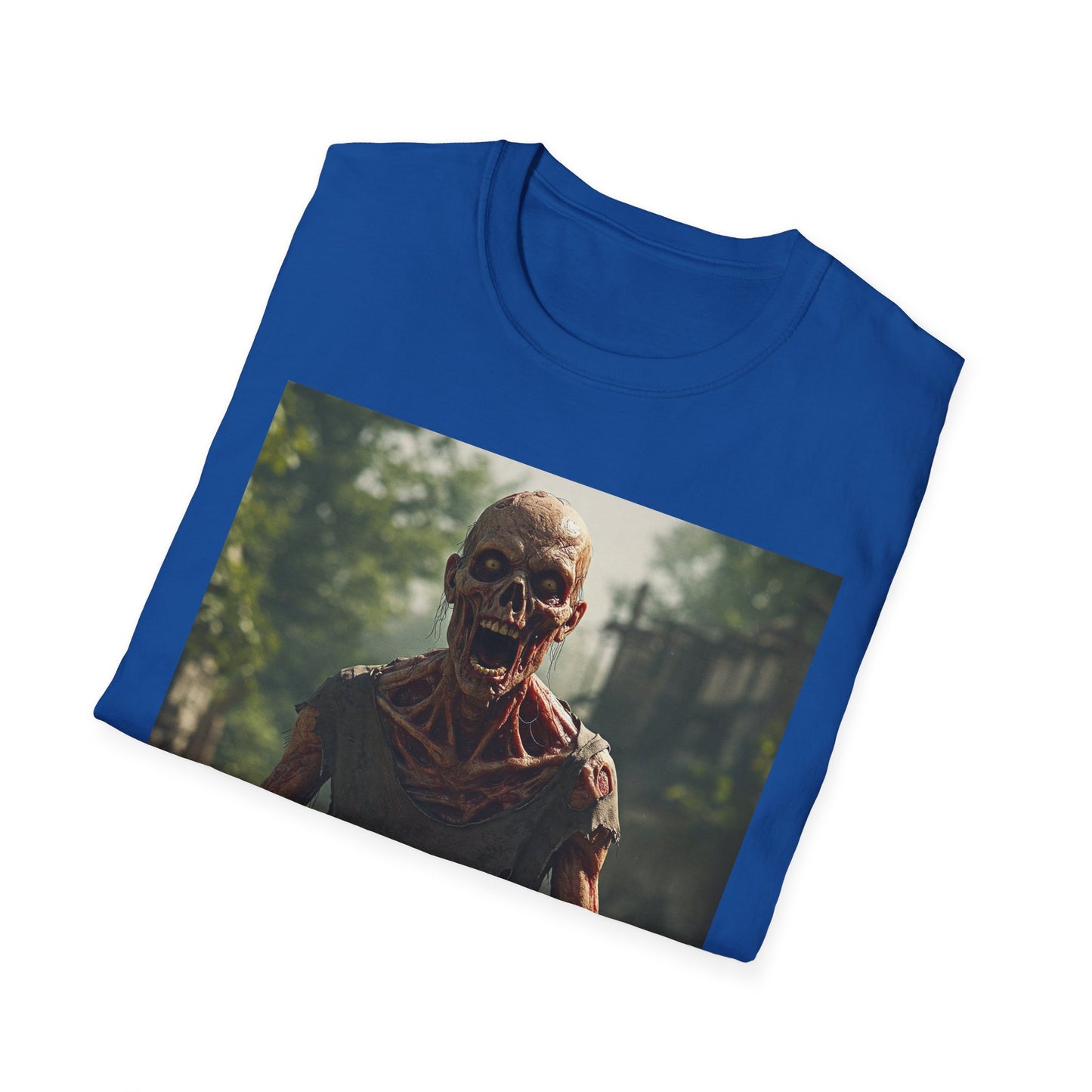 Zombie Graphic Unisex Softstyle T-Shirt - Casual Horror Apparel