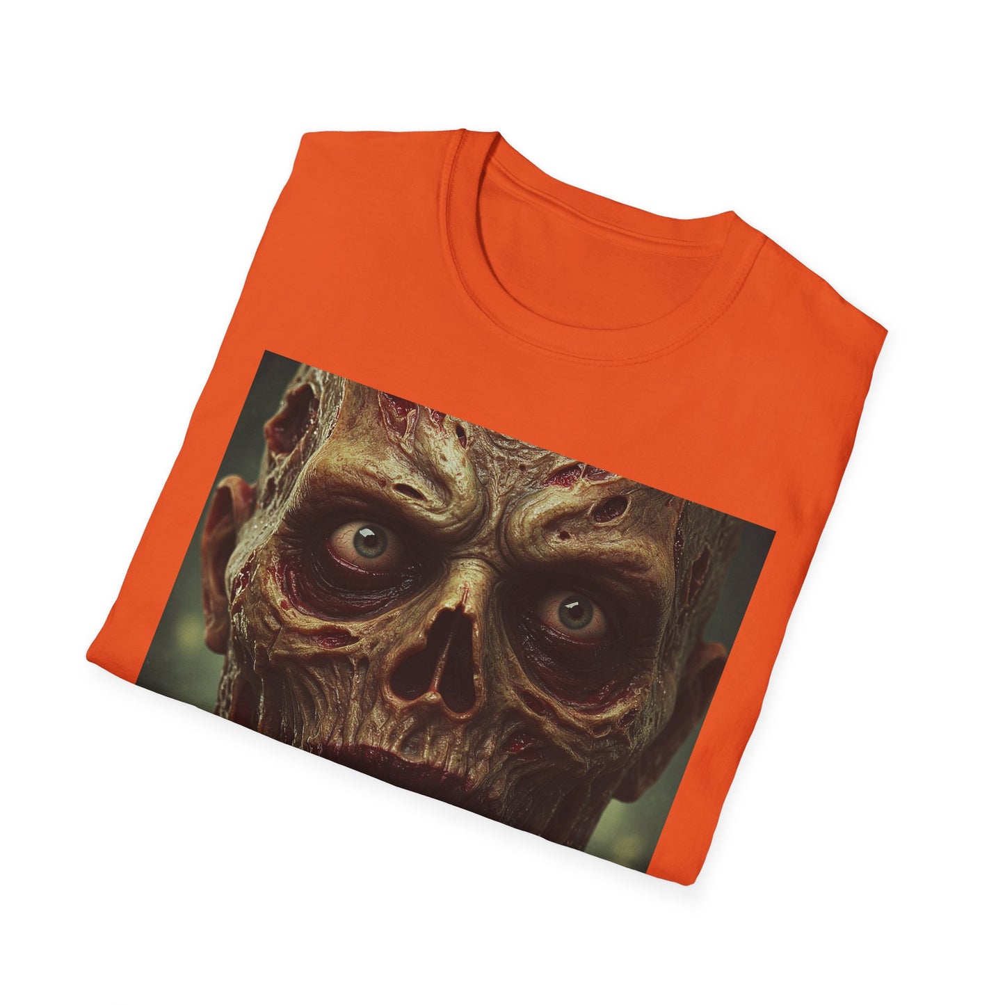 Apocalyptic Portrait Tee, bold, decaying zombie graphic