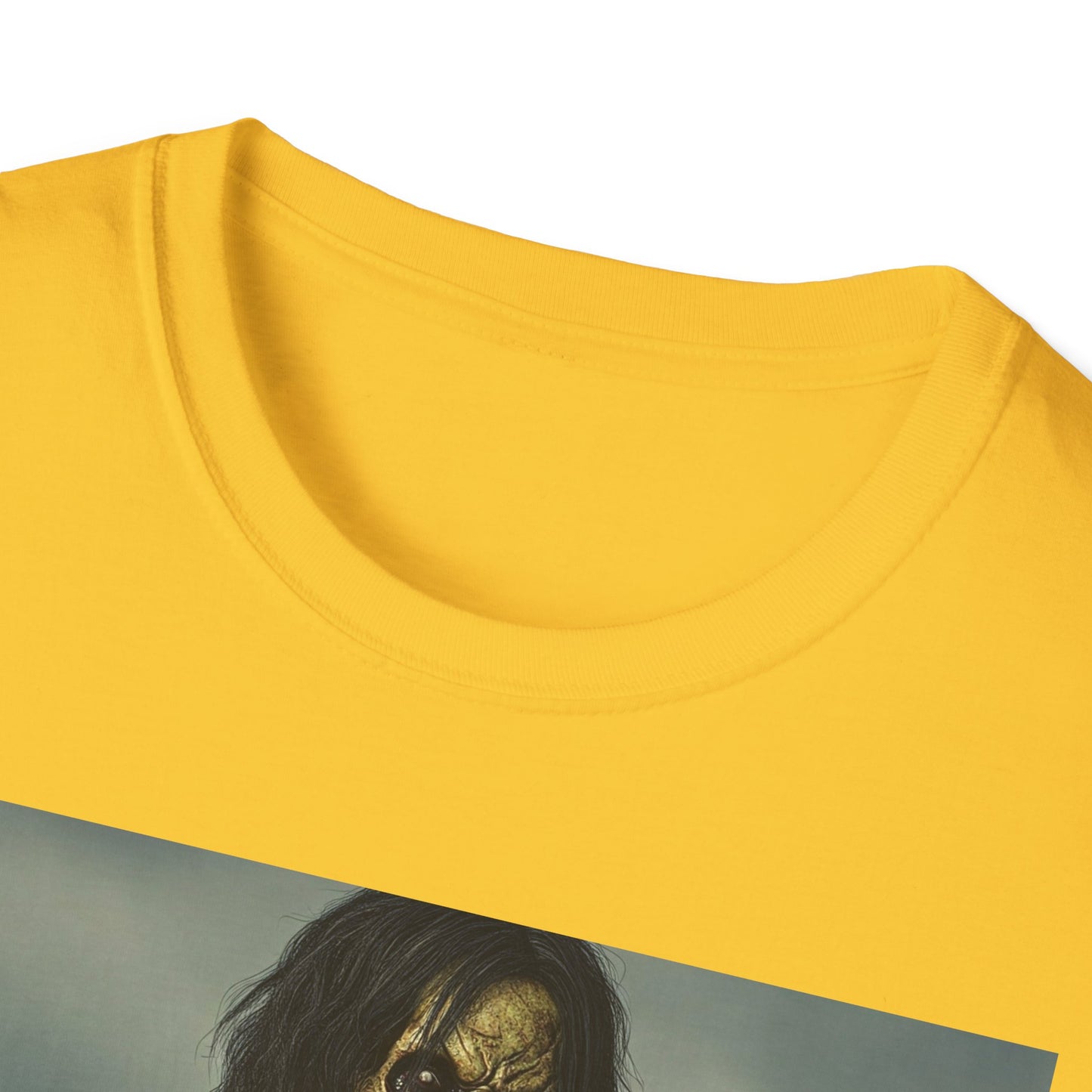 Zombie Apocalyptic Portrait Tee, bold, decaying zombie graphic