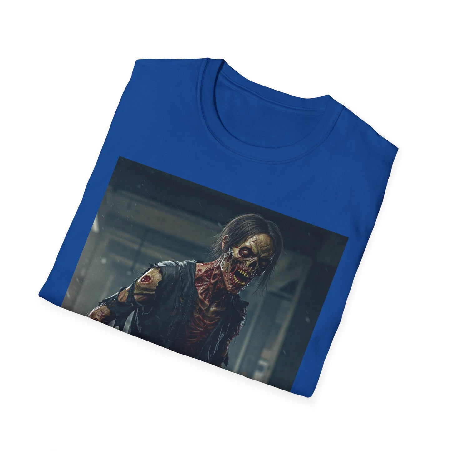 Apocalyptic Portrait Tee, bold, decaying zombie graphic