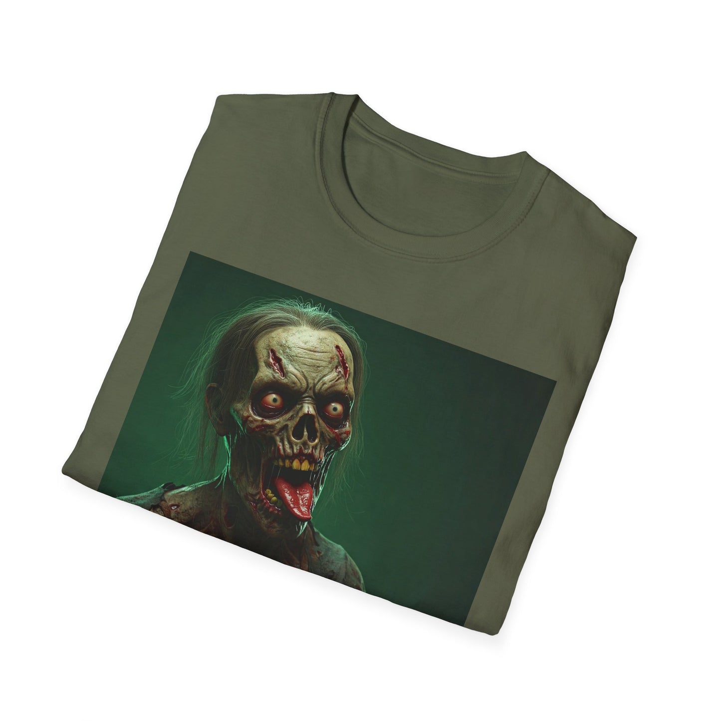 Apocalyptic Portrait Tee, bold, decaying zombie graphic