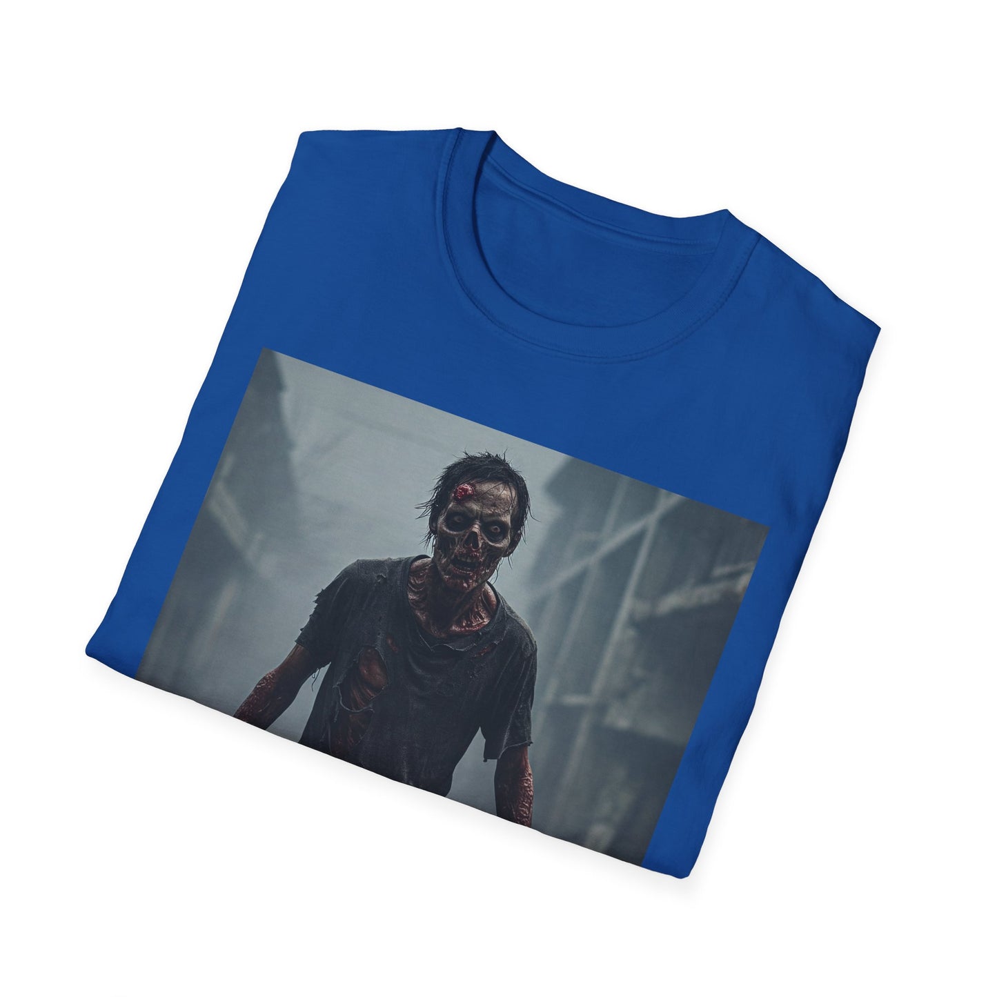 Apocalyptic Portrait Tee, bold, decaying zombie graphic