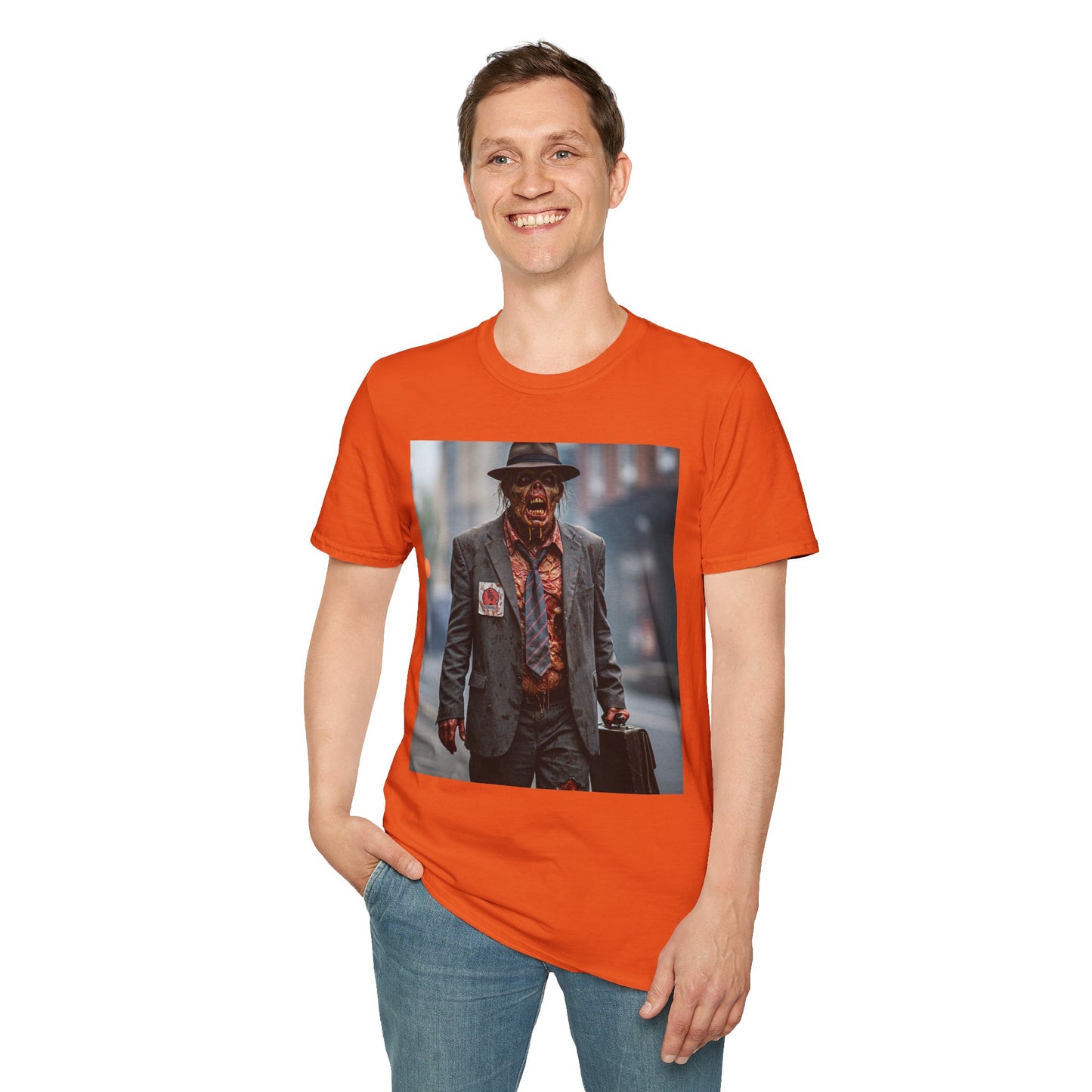 Stylish Horror-Themed Unisex Softstyle T-Shirt