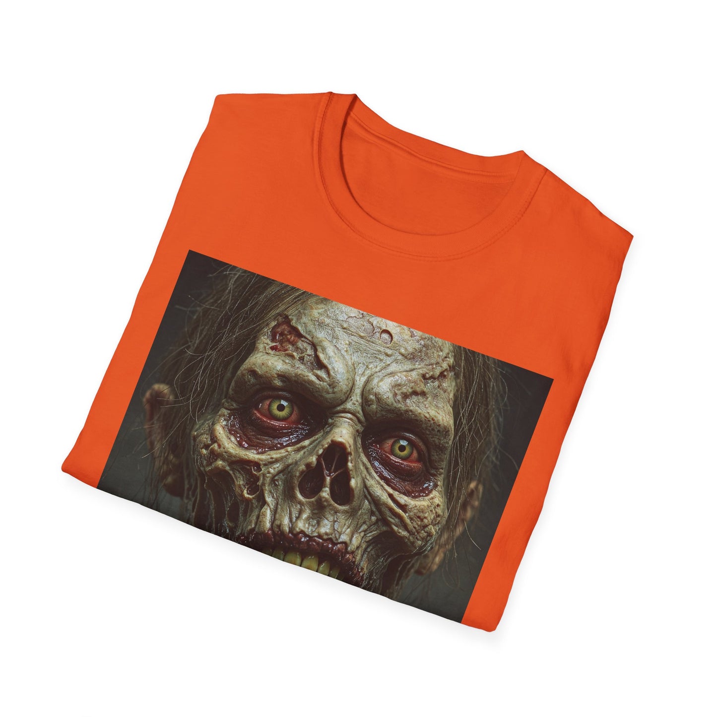 Apocalyptic Portrait Tee, bold, decaying zombie graphic